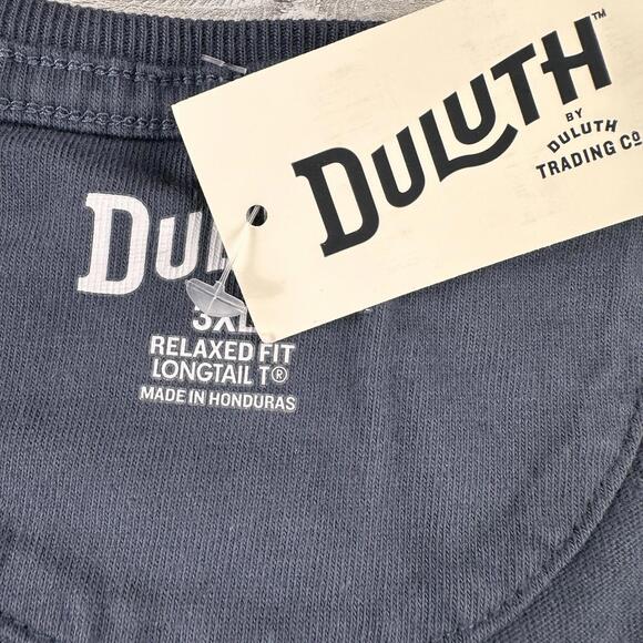 Other - Duluth Mens T Shirt 3XL Dark Blue Relaxed Fit Longtail Pocket Heavyweight NWT